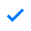 Blue check mark icon